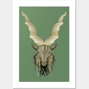 Markhor - Screw horned goat Posters and Art